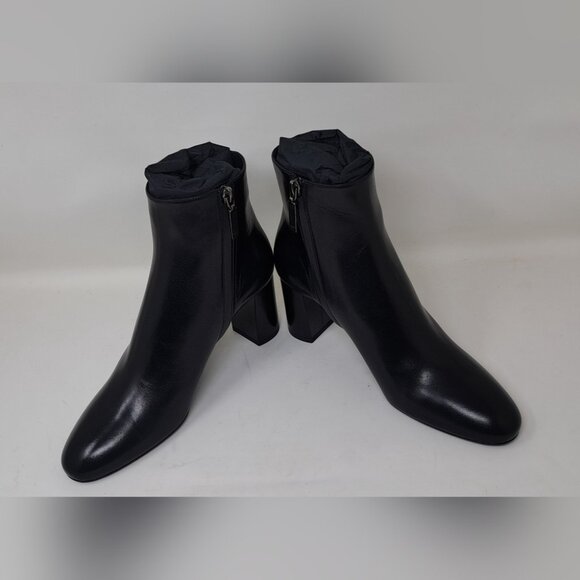 NWT Saint Laurent Paris LouLou 70 Zip Booties Ankle Boots Black Leather 38EU 8US - Picture 6 of 16